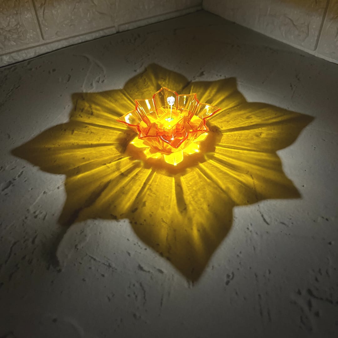 3D Reflective Rangoli Diya β Set of 12